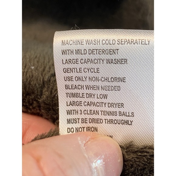 Calvin Klein Jacket Woman Medium White Hooded Goose Down Puffer Full Zip Coat - Picture 13 of 15